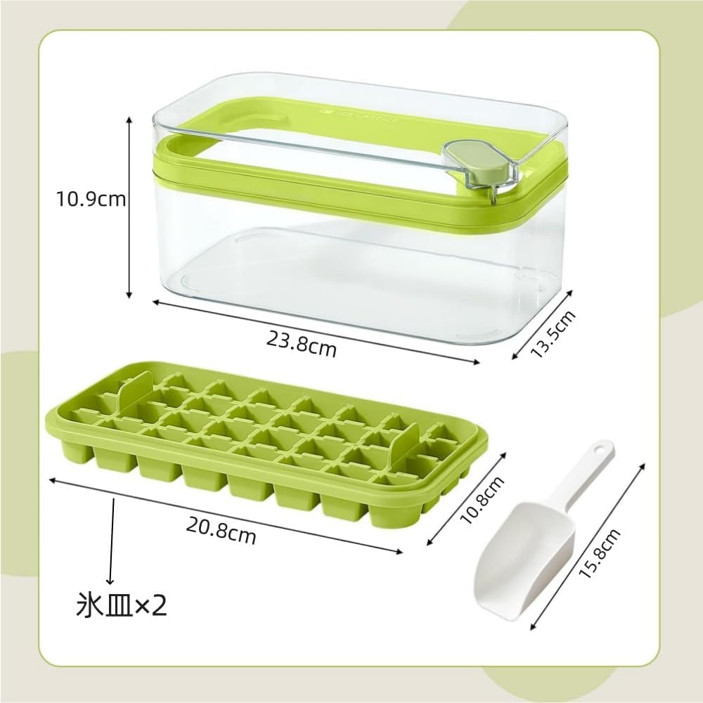 Amazon | 【氷を1秒で取り出す】製氷皿 製氷機 氷作る容器 二重機能 蓋